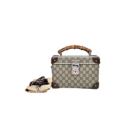 Gucci Bamboo Trotter GG Beauty Case Bag